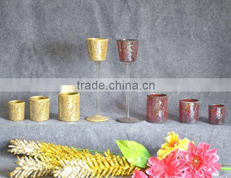 modern glass mosaic vase