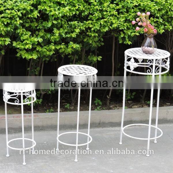 Newest garden metal flower pot stand for wedding decoration