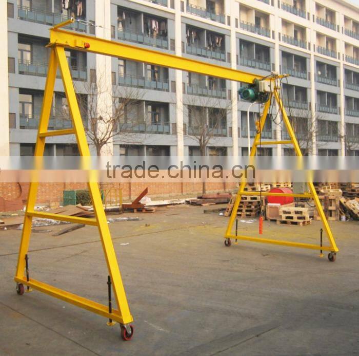 5 ton small gantry crane for Indoor use