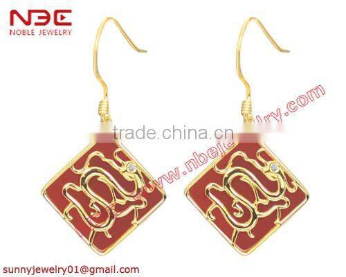 Fashion hand made ear rings, 925 sterling silver jewelry