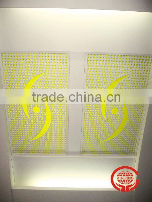 Aluminum curtain wall with perforation