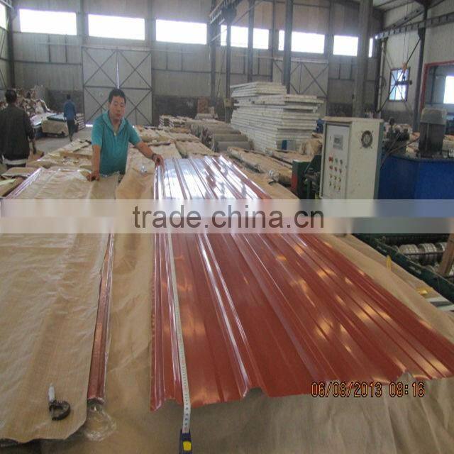 corrugated shee/weight of galvanized corrugated iron sheet/long span color coated corrugated roofing sheet