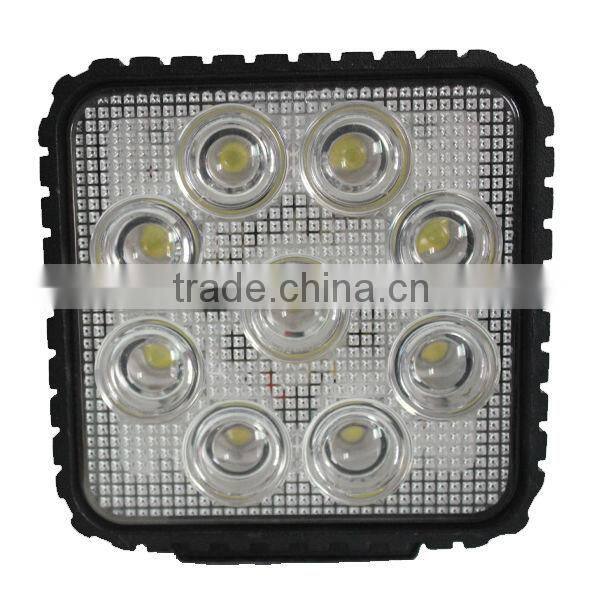 9v~32v 27w car accessary RGD1004 ip68 camping truck boat led work light,led tractor light