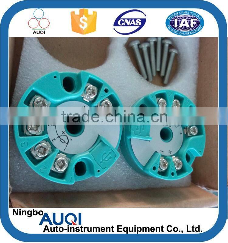 Programmable head mounted 4-20ma pt100 temperature transmitter