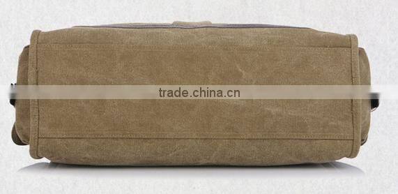 Khaki cotton canvas handbags wholesale