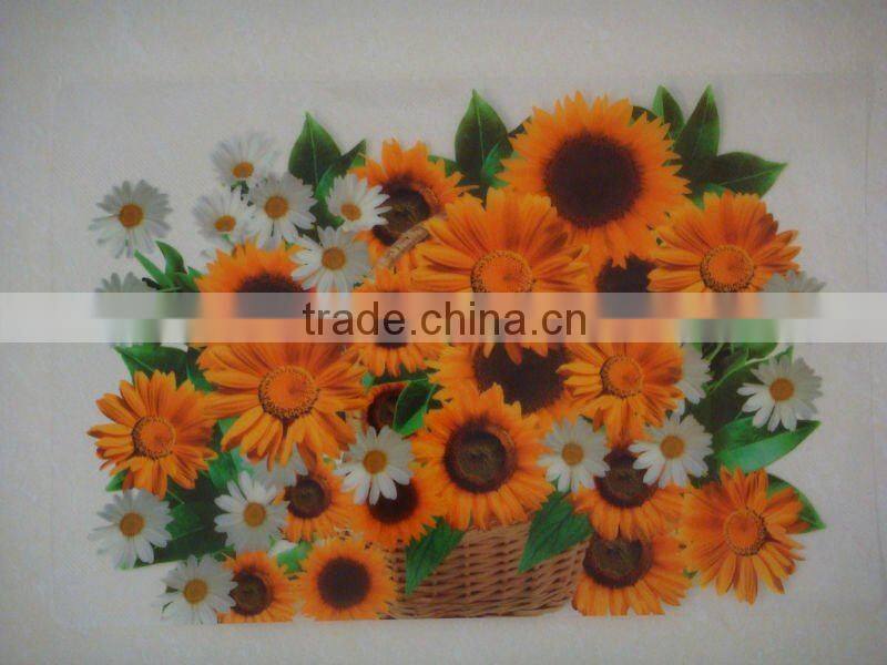 plastic fruit design tablemat
