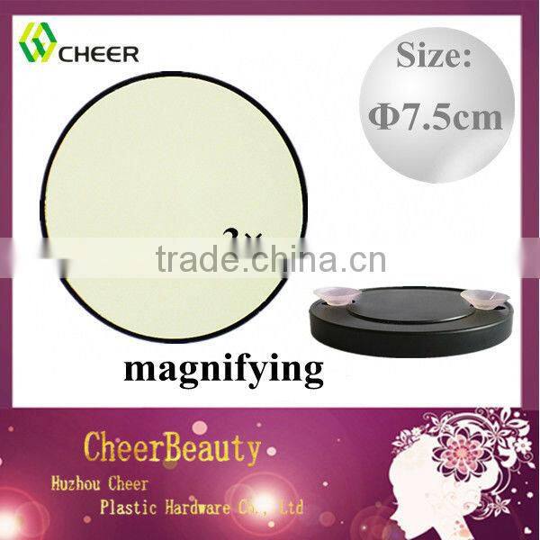 Fashion megnifying cosmetic mirror CM017/round mirror/plastic mirror