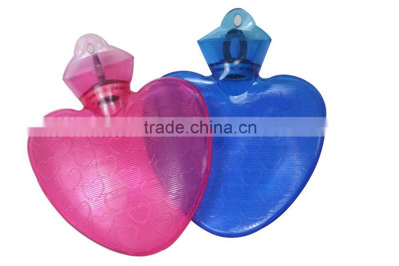 1000ml transparent pvc hot water bottle