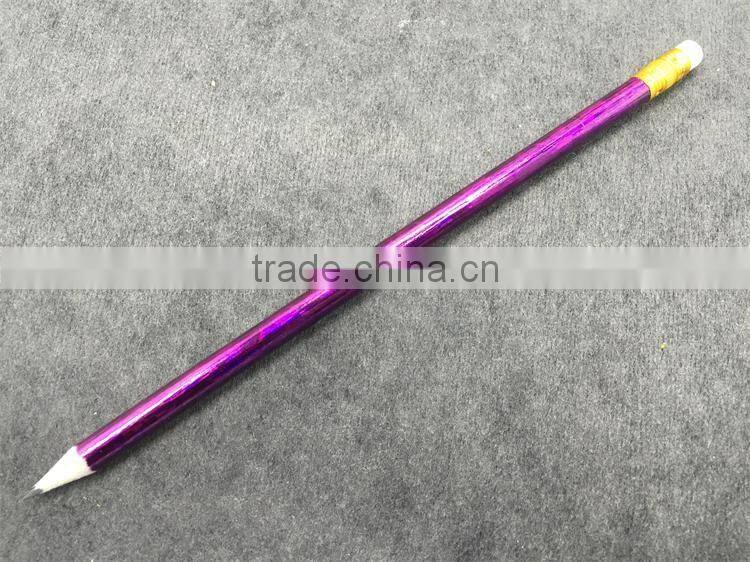 High quality HB Round 7 inch wooden laser foil hot transfer printing Pencil