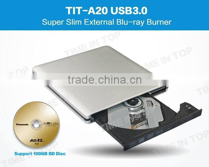 USB3.0 Super Slim External Blu-ray Burner, Inside drive: Panasonic UJ272