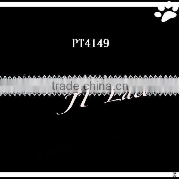 2.3cm embroidery polyester lace trim for garment(PT4152)