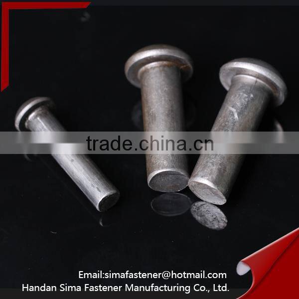 Round head steel solid rivet nut with factory price