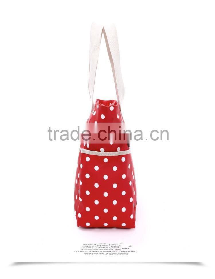 designer shopping plastic bags,PE handle cotton bag for shopping