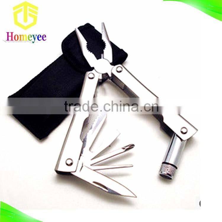 mini pocket plier Combination Plier Multi-Function Foldable Pliers with LED light