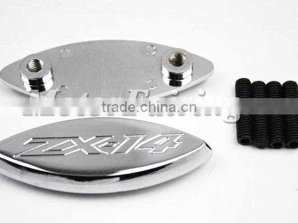Mirror Base Plates for Kawasaki Ninja ZX-14 ZX14 R ZX-14R ZX1400 2006-2009 MT222-006 Chrome