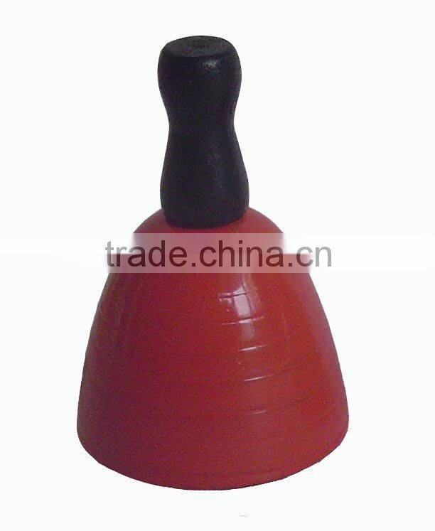 2''small metal cow bell A4-102 ,hand bell ,handle bell with wooden handle (E418)