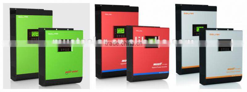 Must high efficiency Pure Sine Wave Hybrid off grid Inverter PV18-5K 48v 5KVA MPPT solar power system