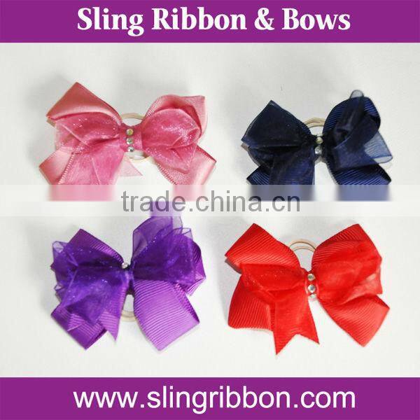 3/8 Inch Pink Velet Ribbon Pet Bow Tie