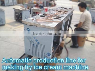 factory supply flat big pan fried ice cream machine with low price promotion before summer