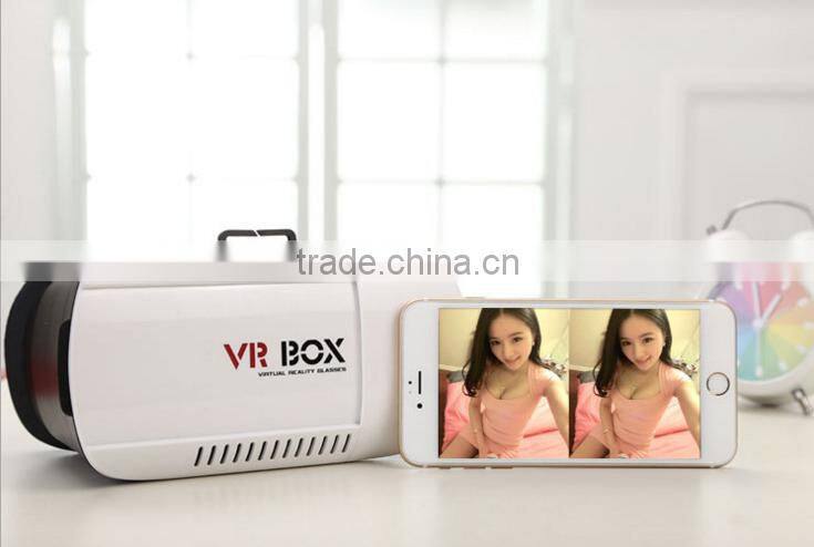 New Products 2016 For iPhone 6 Plus VR Case 3D Virtual Reality Glasses, VR Box Headset For iPhone