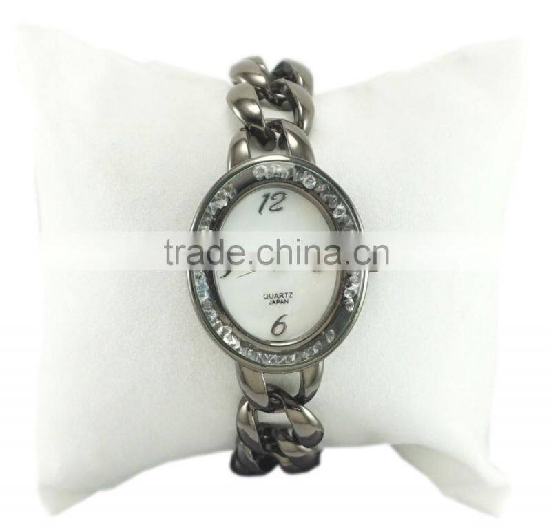 Analogous Metal good plating fit wrists specialize design crystal on the face Bracelet Watch For Women