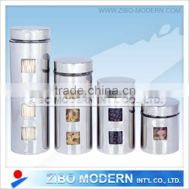 stainless steel Glass Jar for food/glass bottle