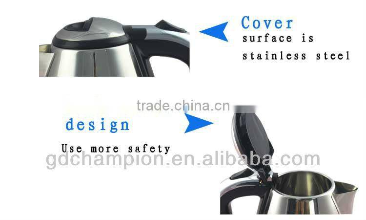 electric fast best stainless steel kettle kitchen home appliance 1.8L used stainless steel appliances