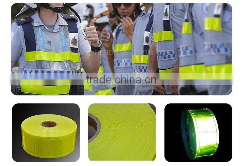 High Gloss Micro Prismatic Screen Printable PVC Reflective Stripe PVC Reflective Tape