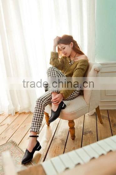 size 43 wholesale women shoes with bukle strap white shoes CP6476