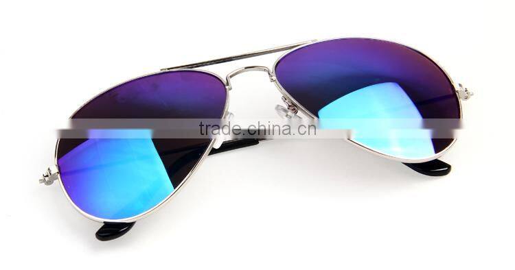 Stocked Colorful Mirrored Small MOQ Laser Logo Pilot Sample for free Fashion Custom logo Sunglasses Mens