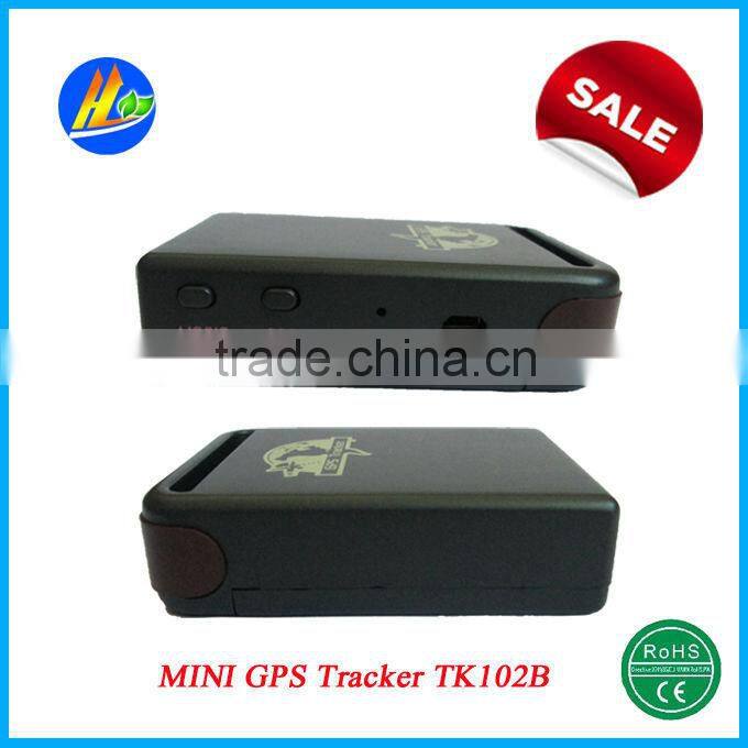 Hot sale mini personal gps tk102b with SOS and movement alarm