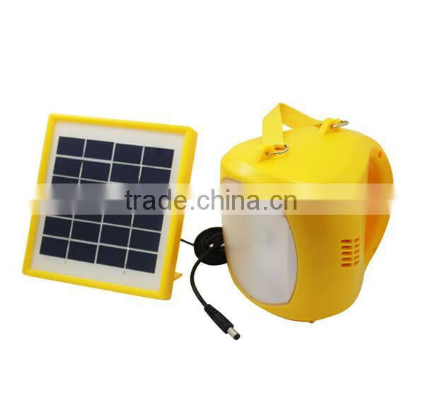 portable solar led lantern with mobile phone charger