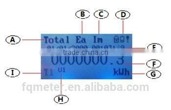 EM537 solar wattmeter smart power meter with rs485 communication three phase digits electronic energy meter 380v/400v