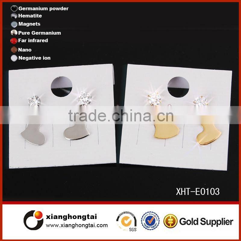 Heart Shape Glaring Diamond Earring Wholesale