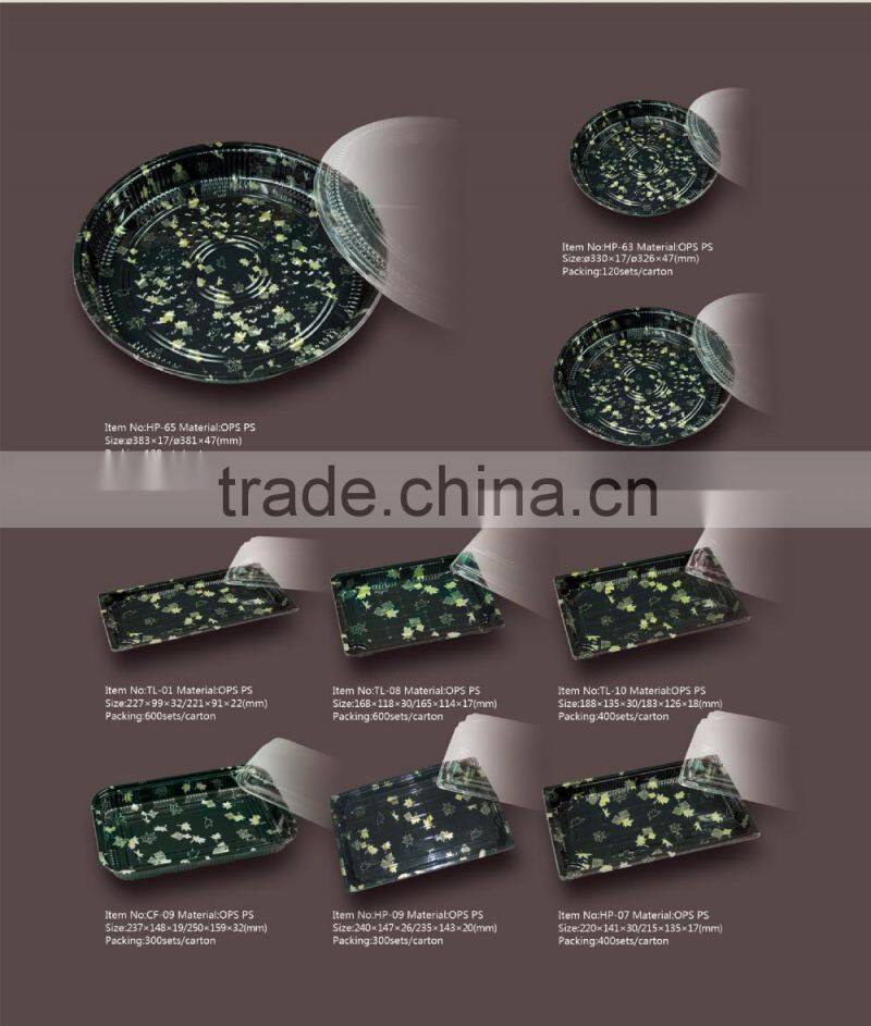 Hot sale clear wholesale plastic plates disposable