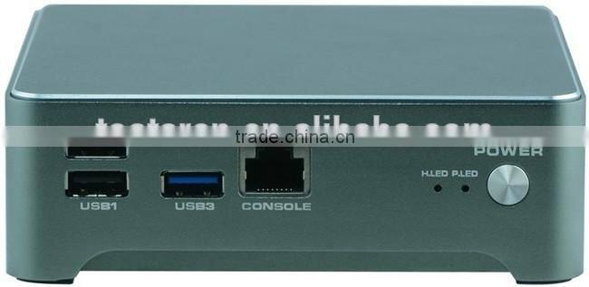 mini 1U server Barebone J1900 4 ehternet firewall Fanless small case