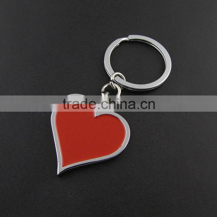 New Design Romantic Heart Keychain 2 Pieces Broken Heart Shaped Keychain For Couples Best Gift