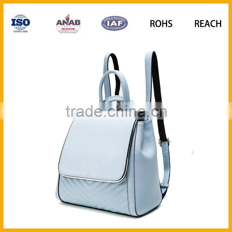 Wholesale Fancy Design Cheap PU Leather Ladies Bag Backpack Leisure Bag