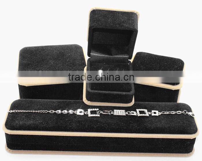 High quality vintage Velvet jewelry boxes earrings case ring box