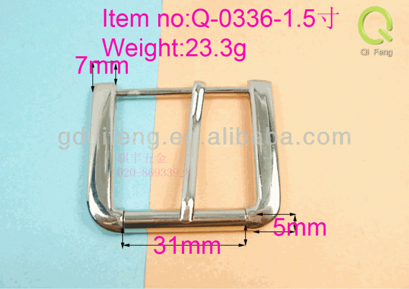 fashion silver metal leather belt buckle for bags woman q-0336