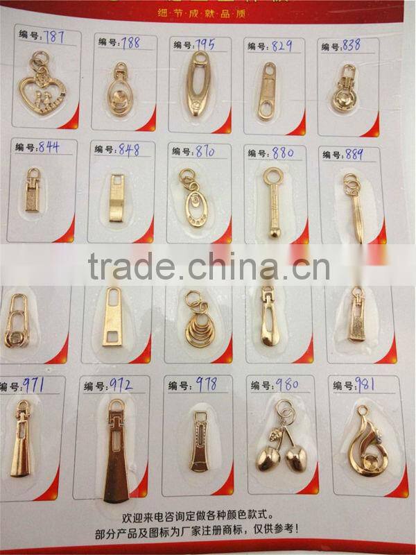 Fashion design good plating zipper puller