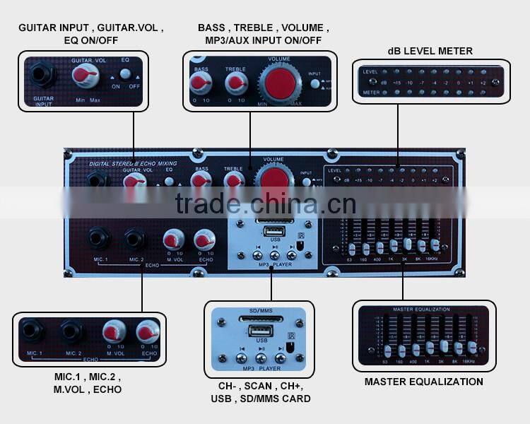 High Sound Quality Stereo Karaoke MP3 Player Speaker