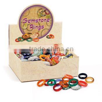 Gemstone Rings, 144pcs assorted per display