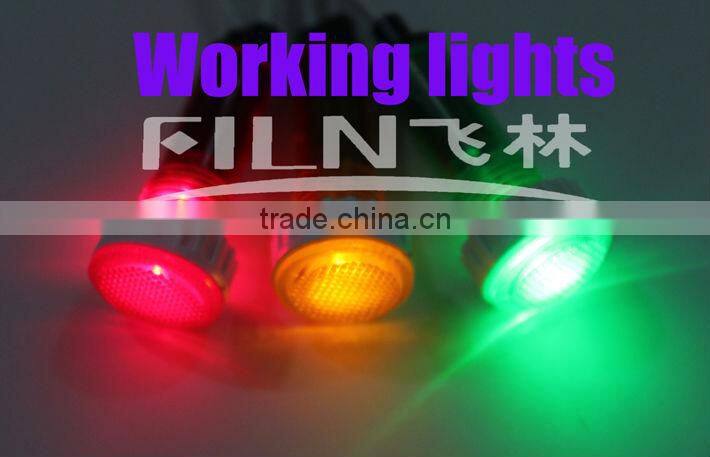 FILN 10mm plastic Green 220V, 100pcs per bag indication lamp