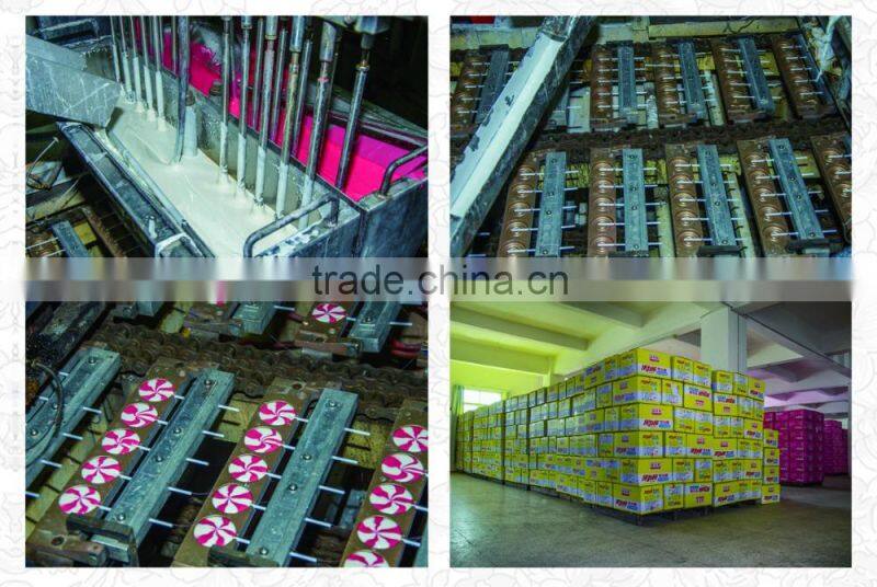 Christmas Decoration Candy , Colorful Swirl Flat Lollipops