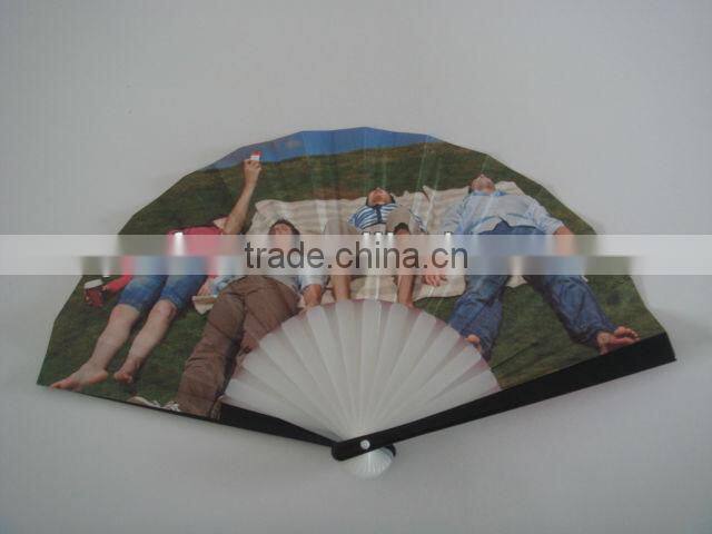 4c printed promotion folding paper fan