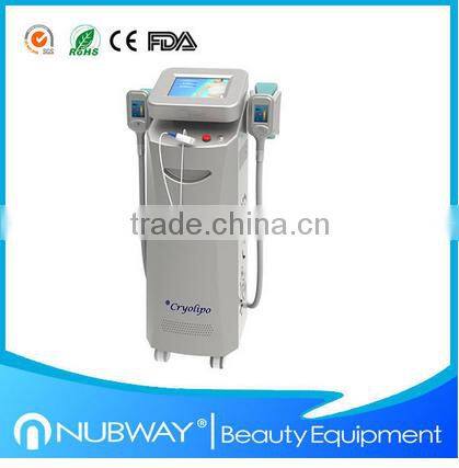 Work in the same time two handles machine cryolipolysis cryotherapy fat freeze