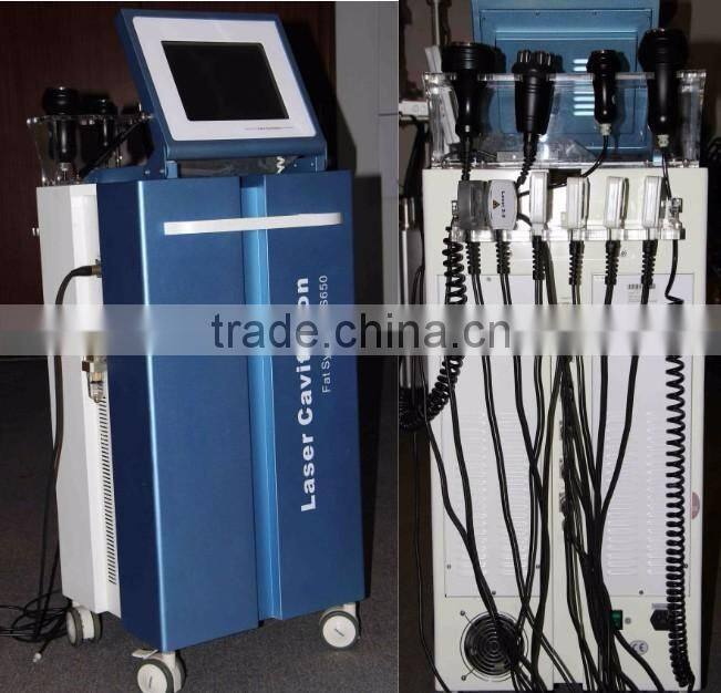 650nm lipo laser + Vacuum + RF + cavitation multifunction slimming machine price