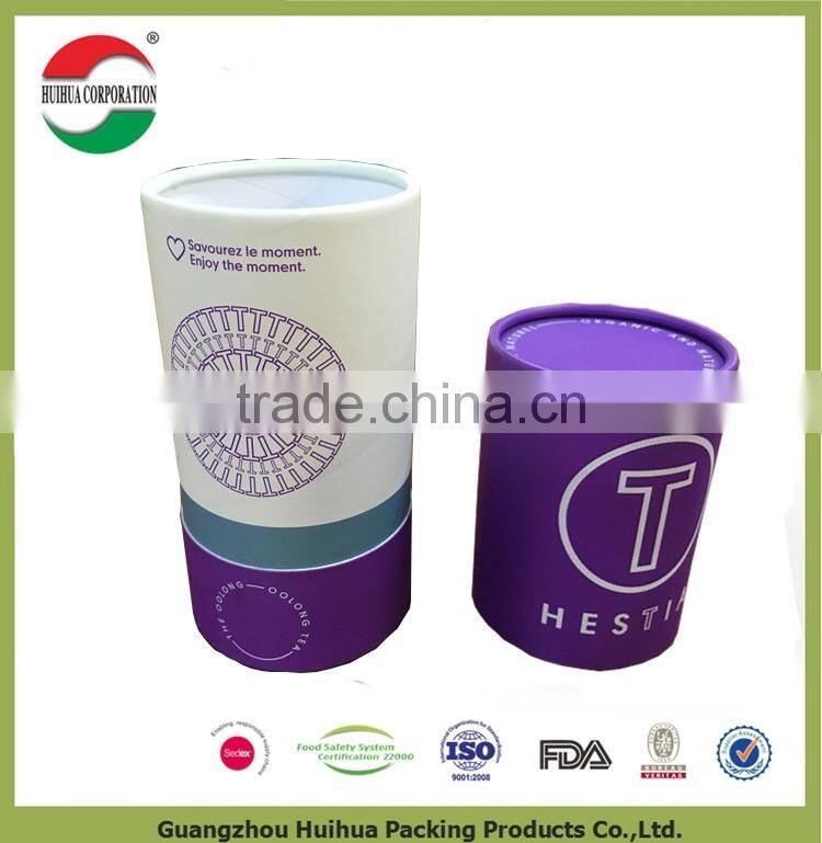 Round cardboard gift Box Recycled Brown kraft Paper Tube