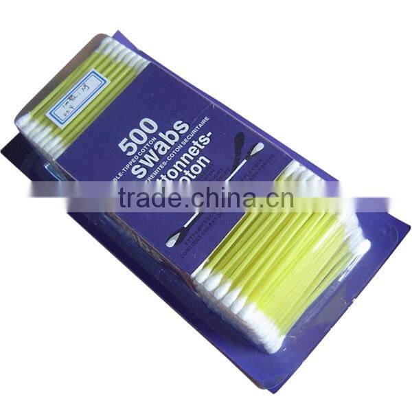 good quality Cotton Bud color paper card packing